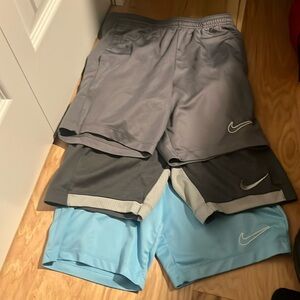 Lot of 3- Nike boys drifit shorts